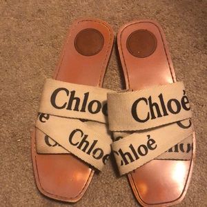 Authentic Chloe wood Sandals